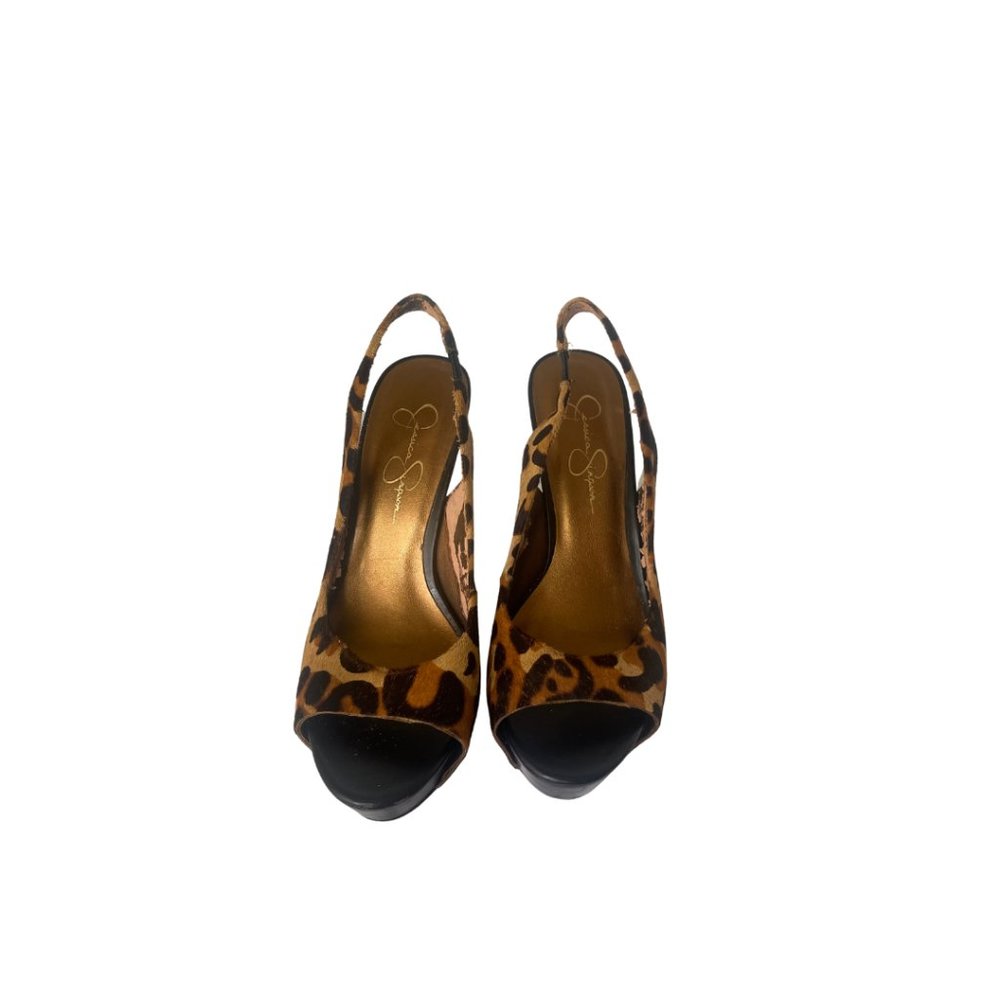 Jessica Simpson Faux Animal Print Heels